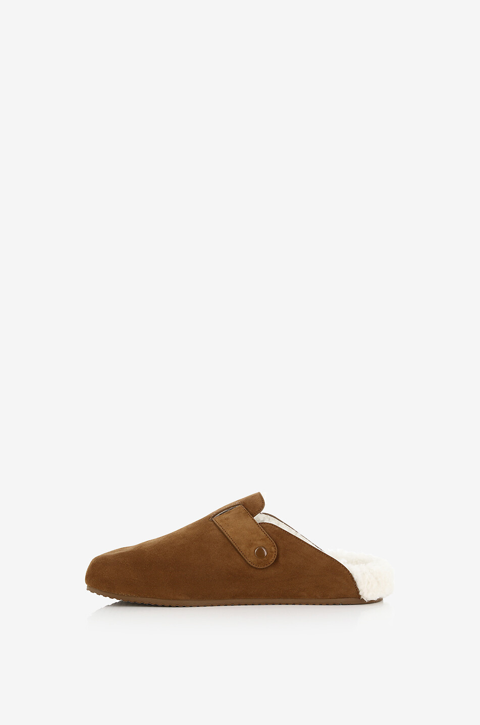 BALENCIAGA Sabots en daim doublés Sunday Mule Homme CAMEL 3
