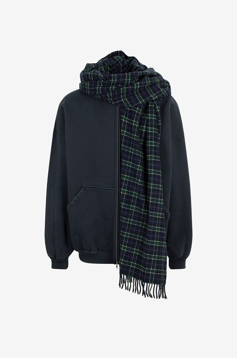 Unity Sports Icon Oversize hooded full-zip sweatshirt with scarf