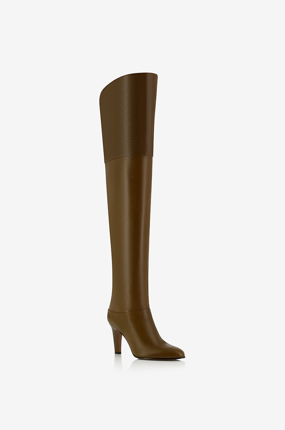 Eve 85 heeled over the knee leather boots