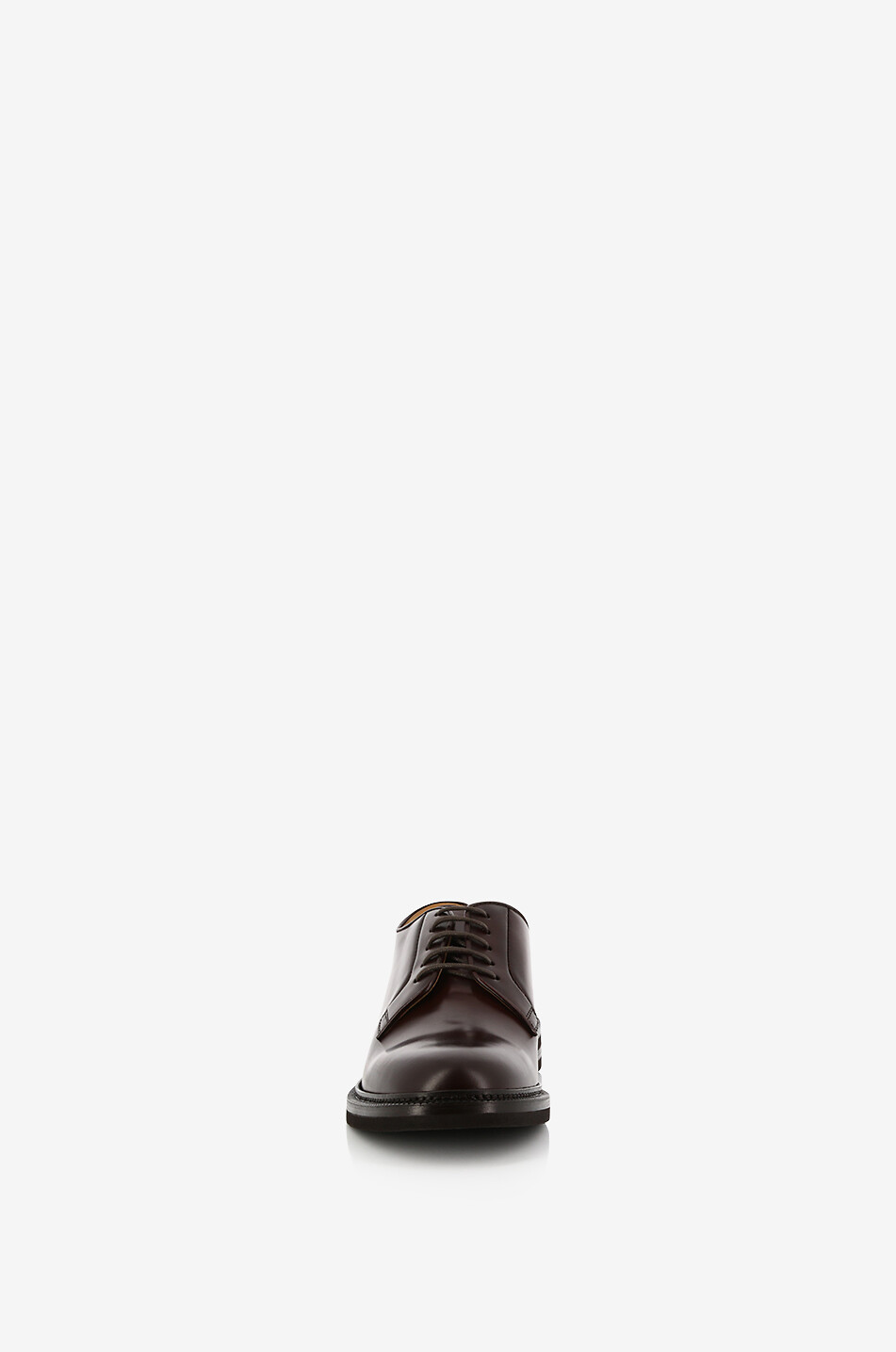 BRUNELLO CUCINELLI Derbies en cuir lisse brillant Homme MARRON MOYEN 2