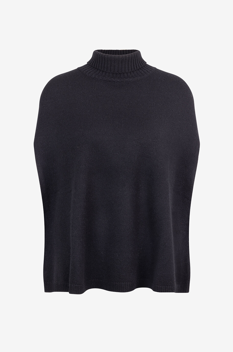 WEEKEND MAX MARA Rollkragen-Poncho-Pullover aus Kaschmir Annicane Damen SCHWARZ 1