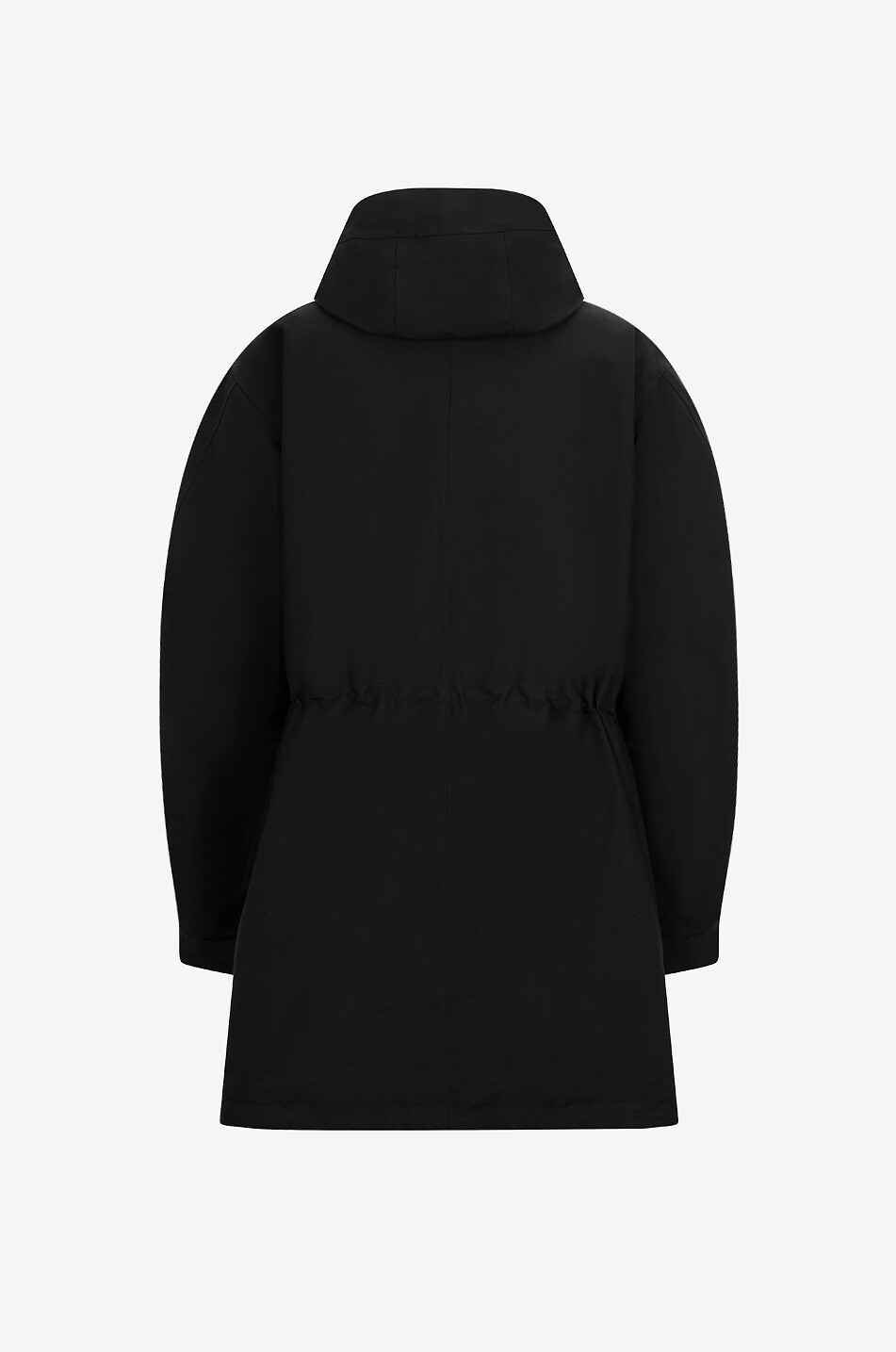 La Parka Marrone hooded technical canvas parka