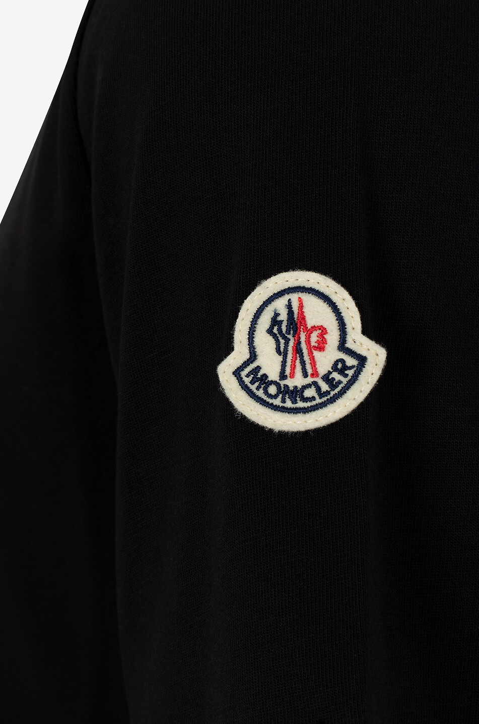 MONCLER Kurzarm-T-Shirt mit Silikon-Logo Herren SCHWARZ 3