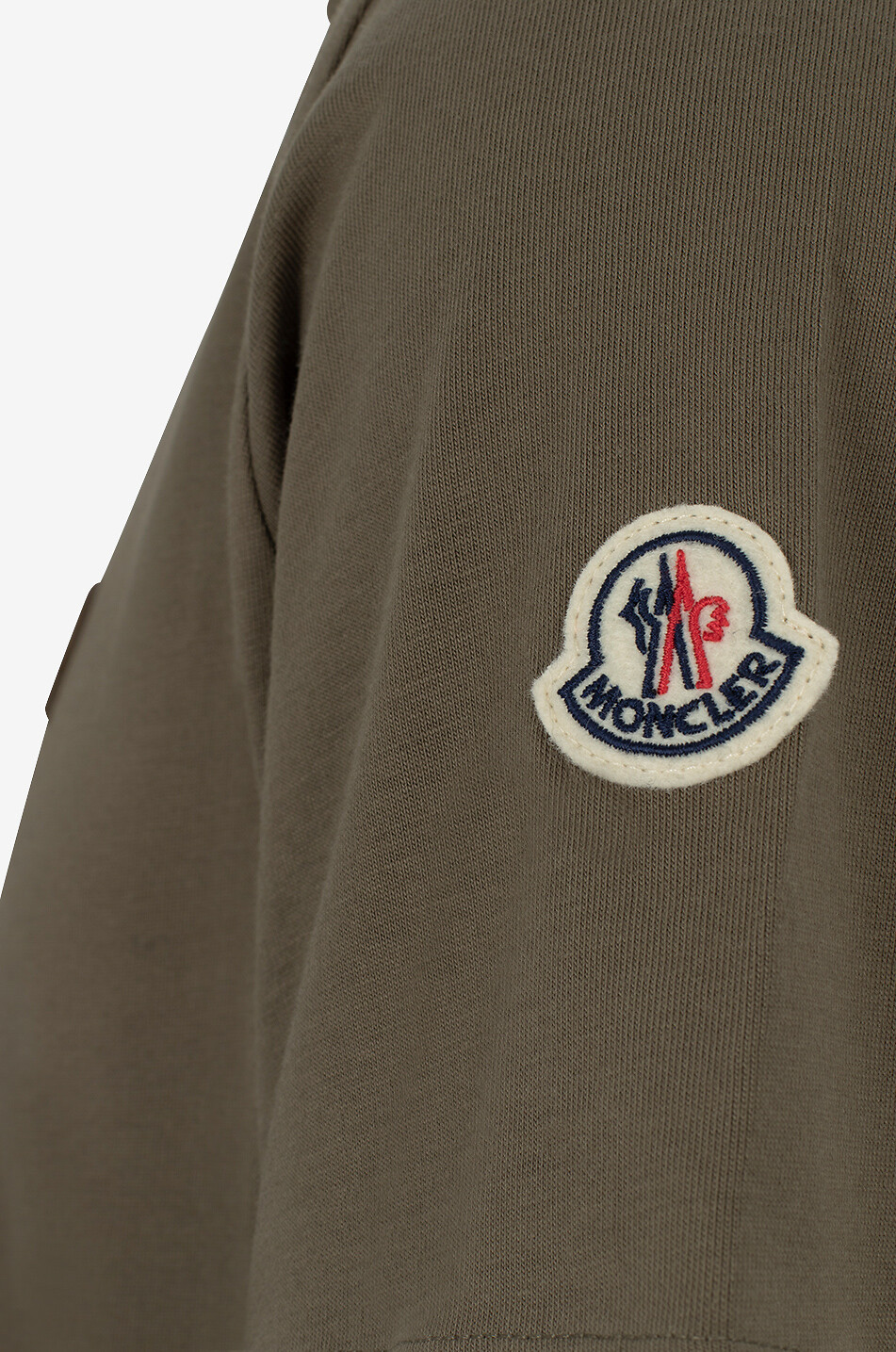 MONCLER T-shirt à manches courtes à lettrage logo en silicone Homme VERT 3