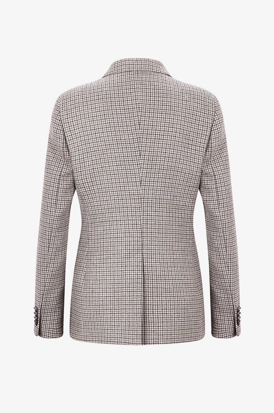 Blazer en laine vierge cintré pied-de-poule Parigi