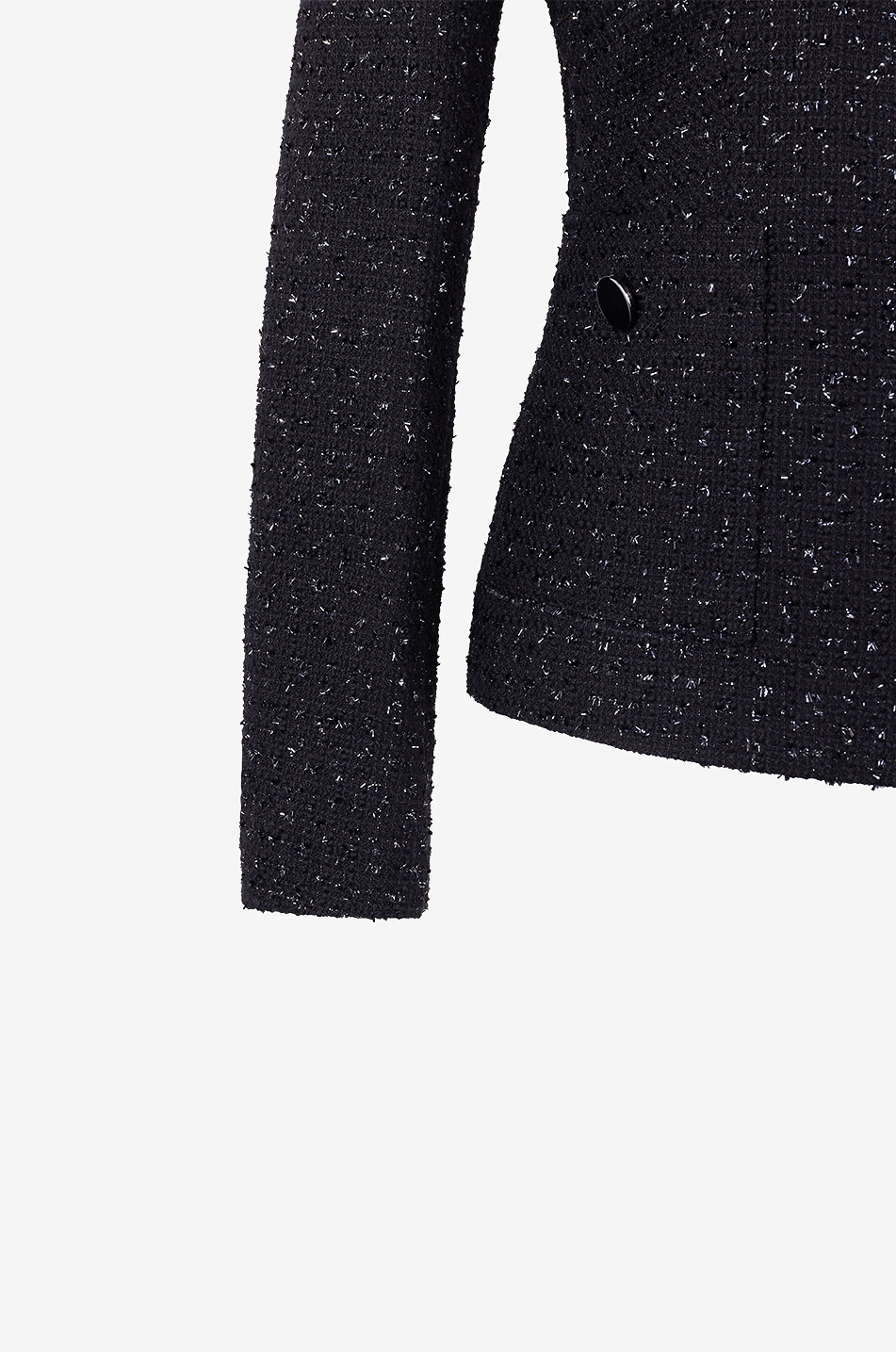 TAGLIATORE Veste cintrée en tweed scintillant Beverly Femme NOIR 3