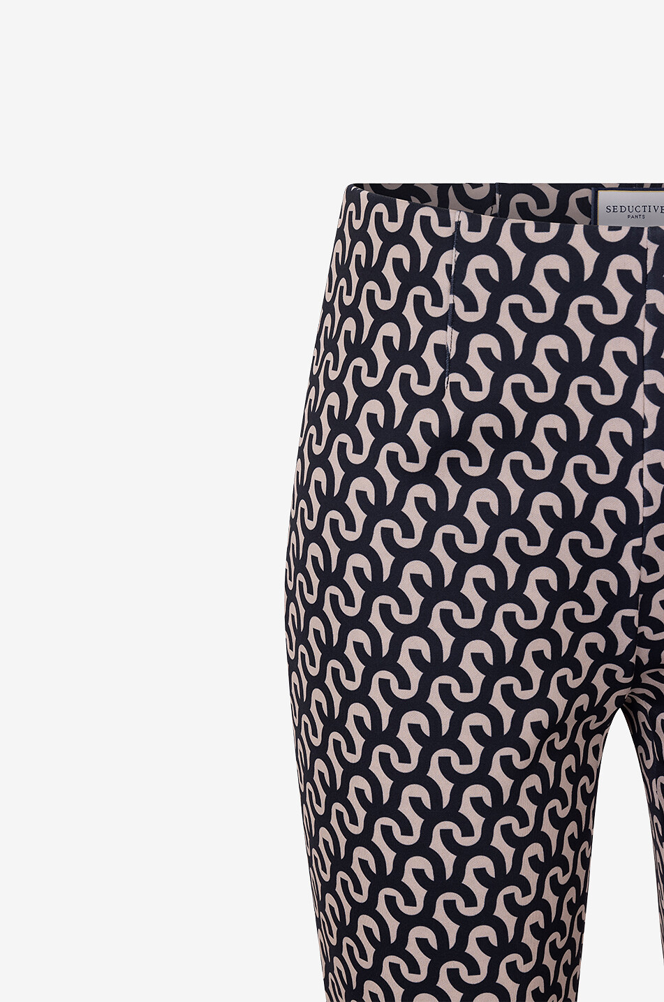 SEDUCTIVE Slim-Fit-Hose mit Monogrammprint Sabrina Damen SCHWARZ 3