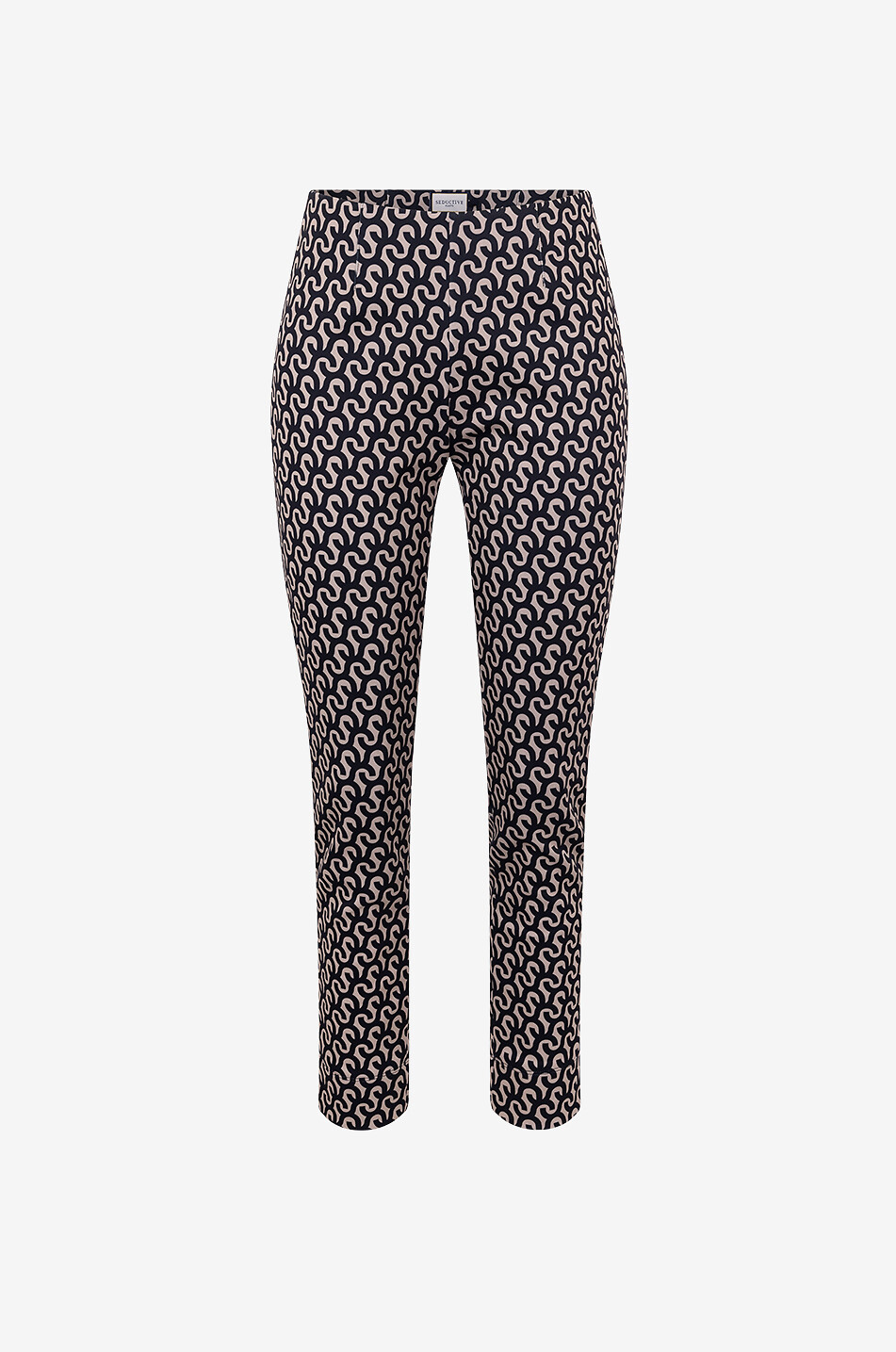 SEDUCTIVE Pantalon slim à motif monogrammes Sabrina Femme NOIR 1