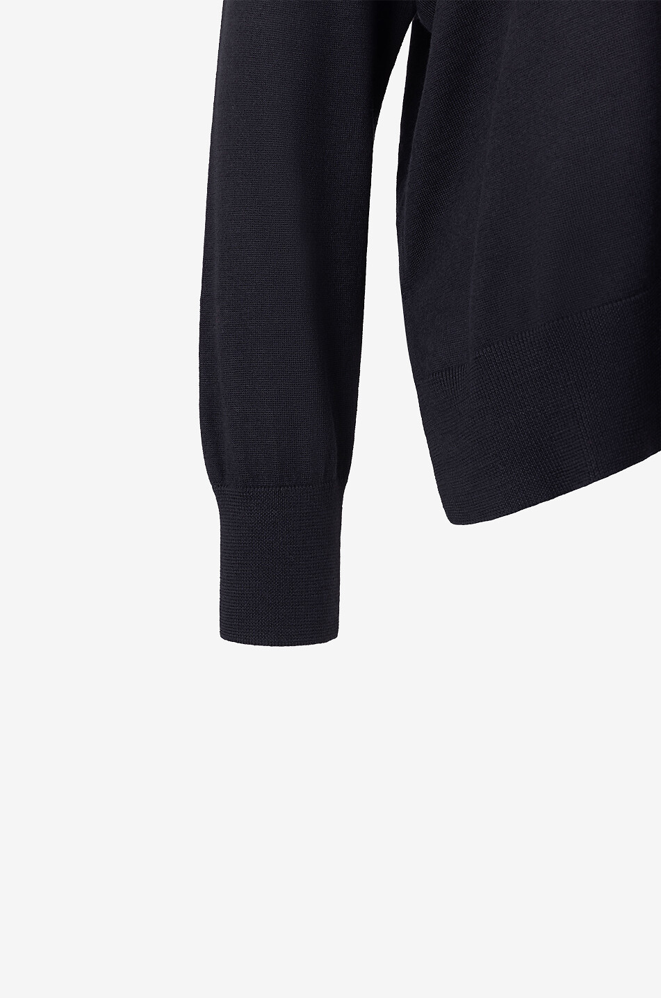 Virgin wool loose V-neck jumper