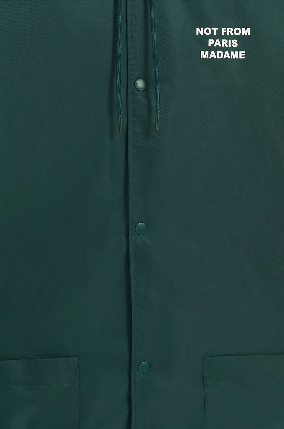 DROLE DE MONSIEUR Parka à capuche La parka Slogan. Homme VERT FONCÉ 3
