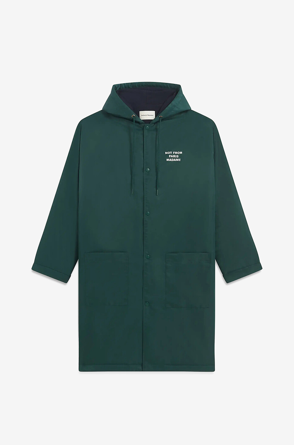 DROLE DE MONSIEUR Parka à capuche La parka Slogan. Homme VERT FONCÉ 1