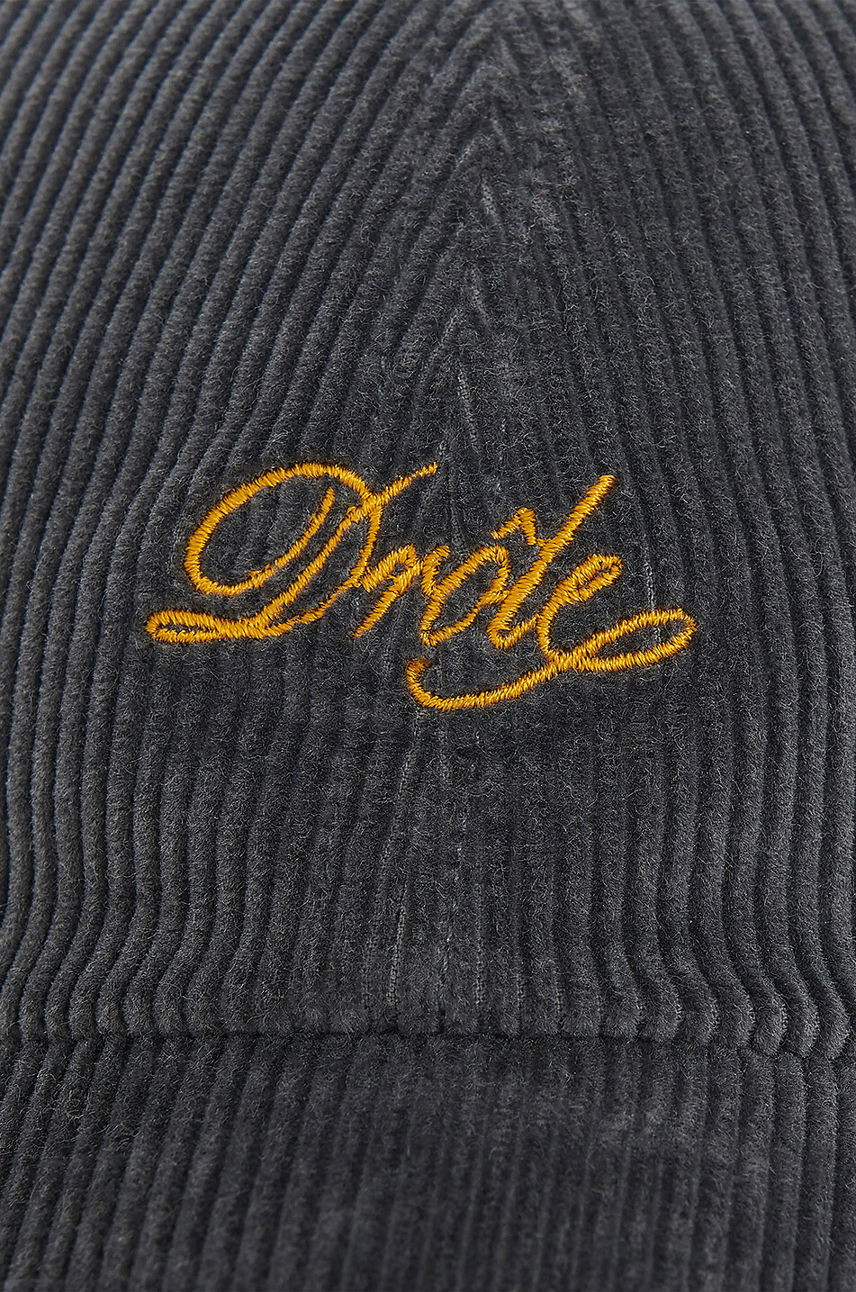 DROLE DE MONSIEUR Casquette en velours côtelé brodée La casquette Drôle. Homme GRIS FONCÉ 3