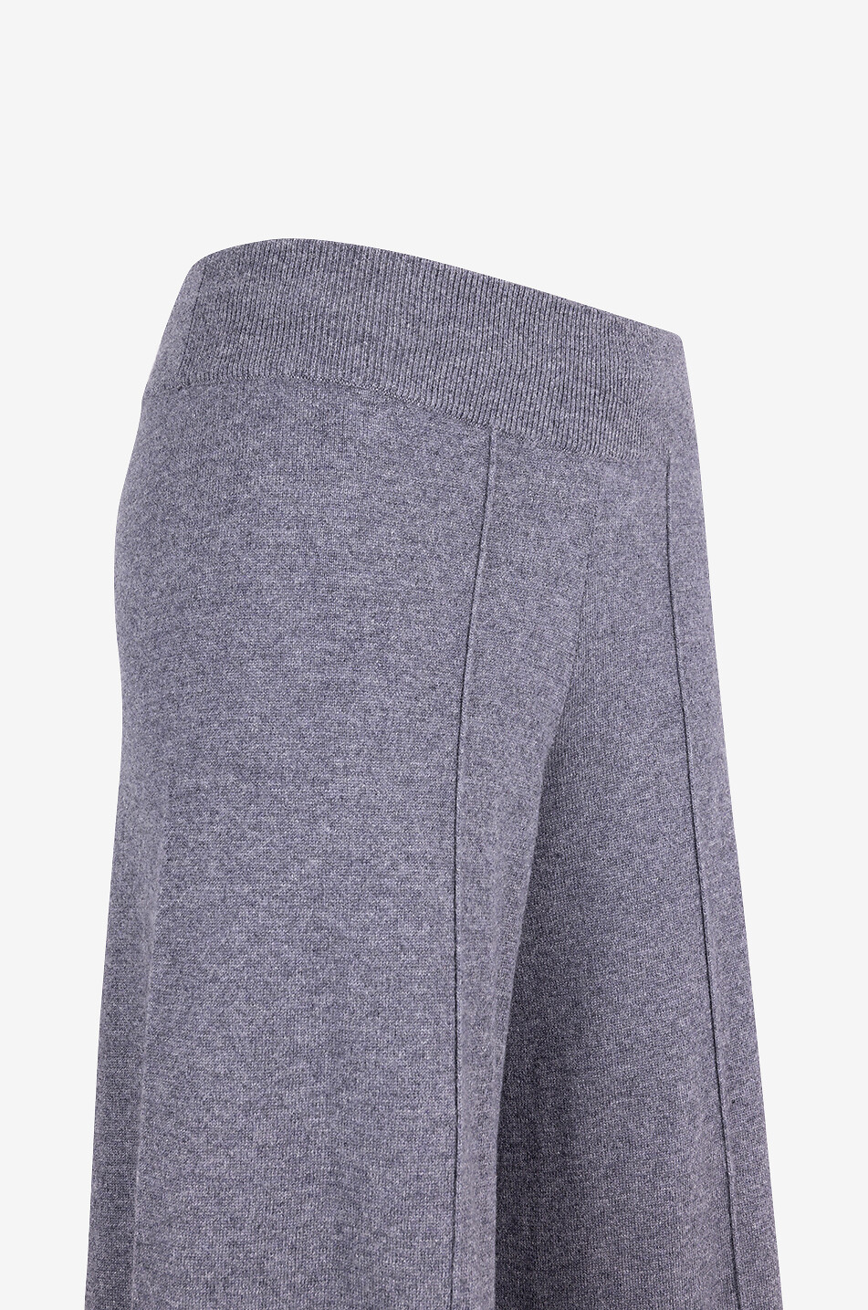 LISA YANG Kaschmir-Jogginghose mit weitem Bein Ilaria Damen DUNKELGRAU 3