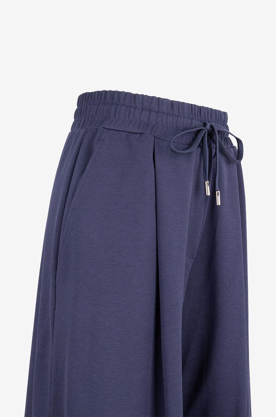 WEEKEND MAX MARA Jogger-Bundfaltenhose aus Milanojersey Romagna Damen DUNKELBLAU 3