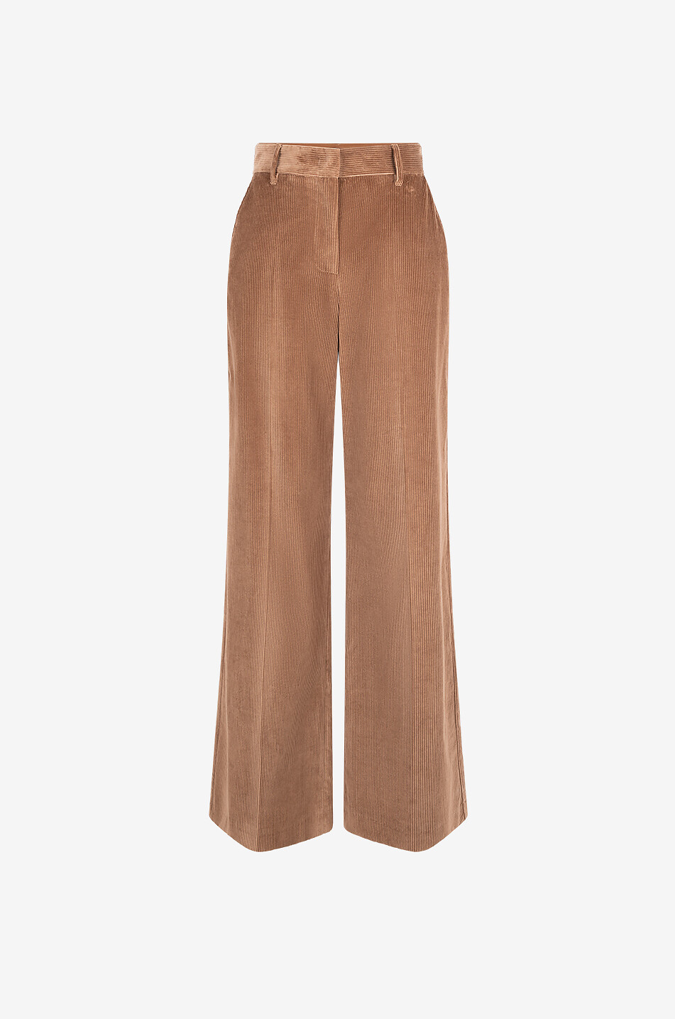 WEEKEND MAX MARA Tania high-rise wide-leg corduroy trousers Women MEDIUM BROWN 1