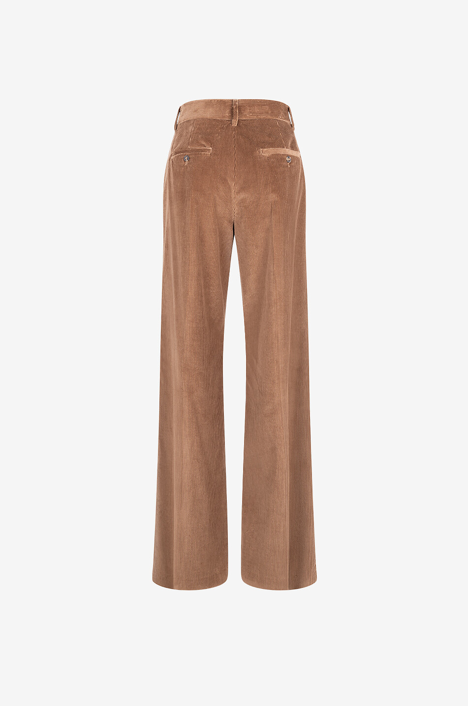 WEEKEND MAX MARA Pantalon large taille haute en velours côtelé Tania Femme MARRON MOYEN 2