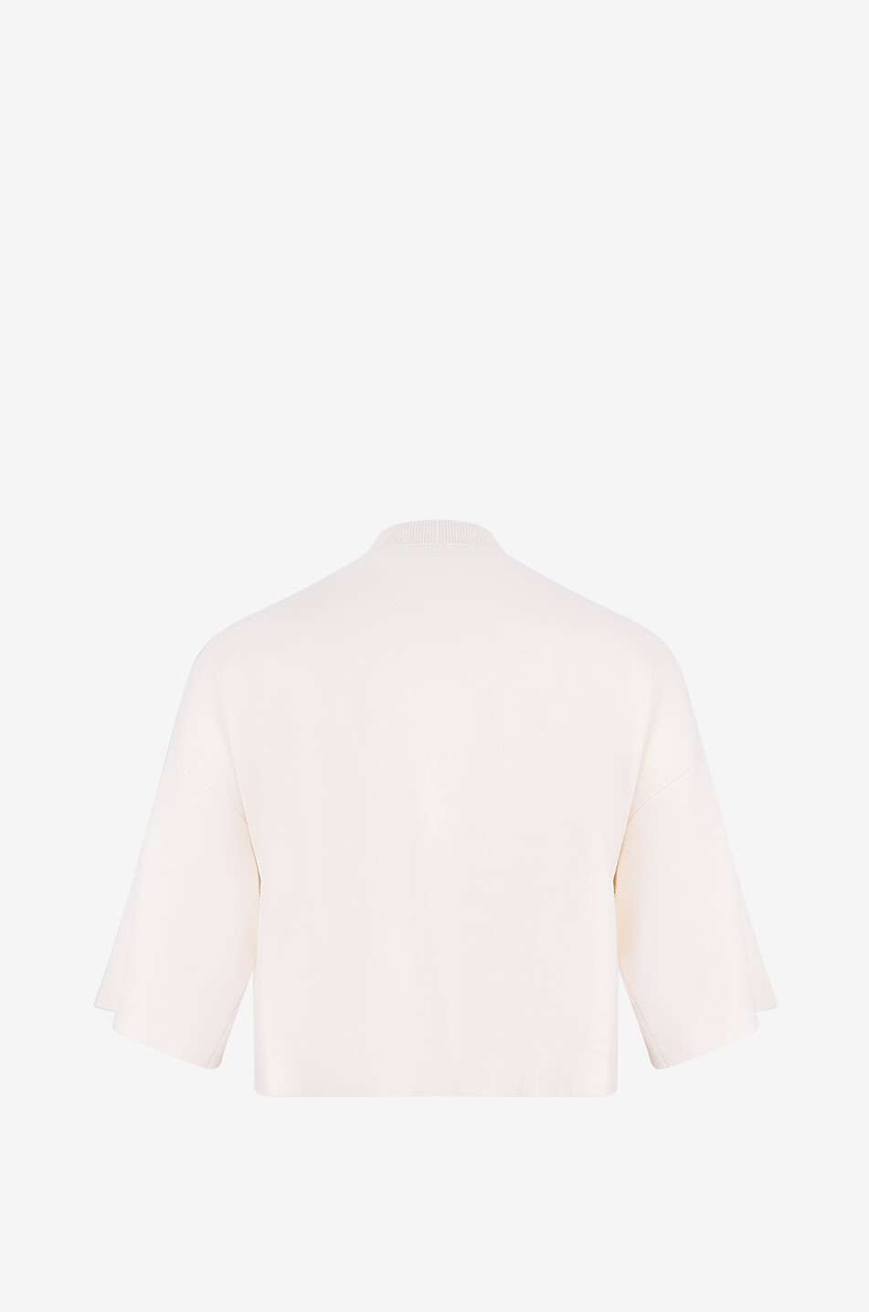 WEEKEND MAX MARA Amato fine-gauge boxy short-sleeved jumper Women Light beige 2