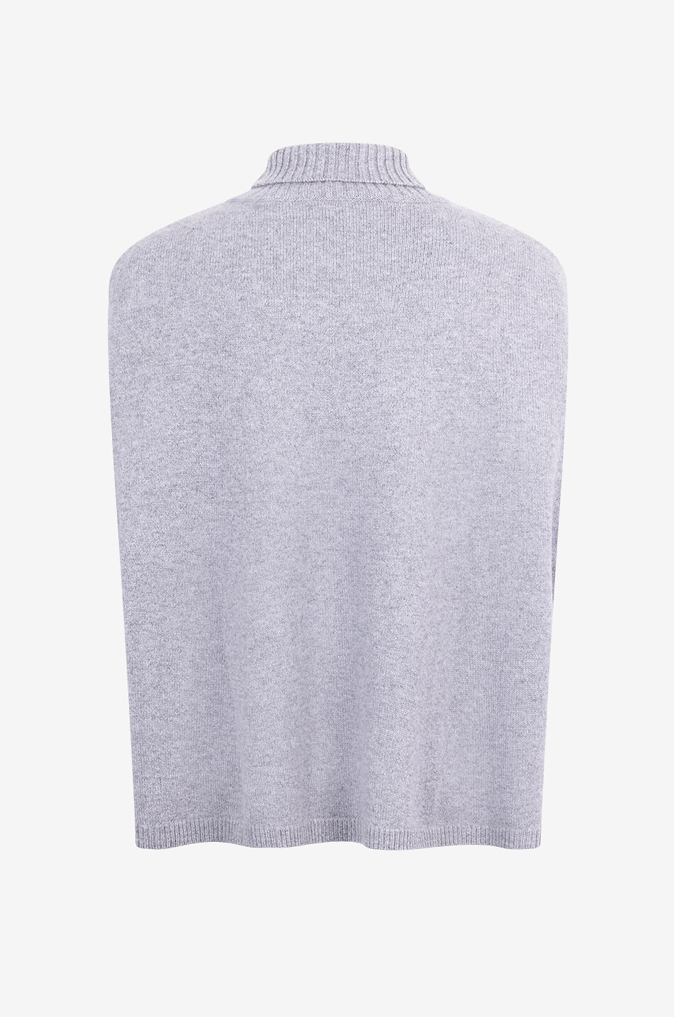 WEEKEND MAX MARA Pull poncho à col roulé en cachemire Annicane Femme GRIS CLAIR 2