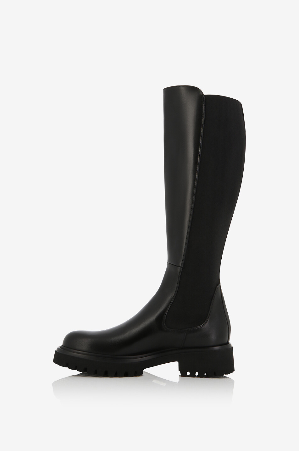 BONGÉNIE Bottes plates en cuir lisse Warrington 20 Femme NOIR 3