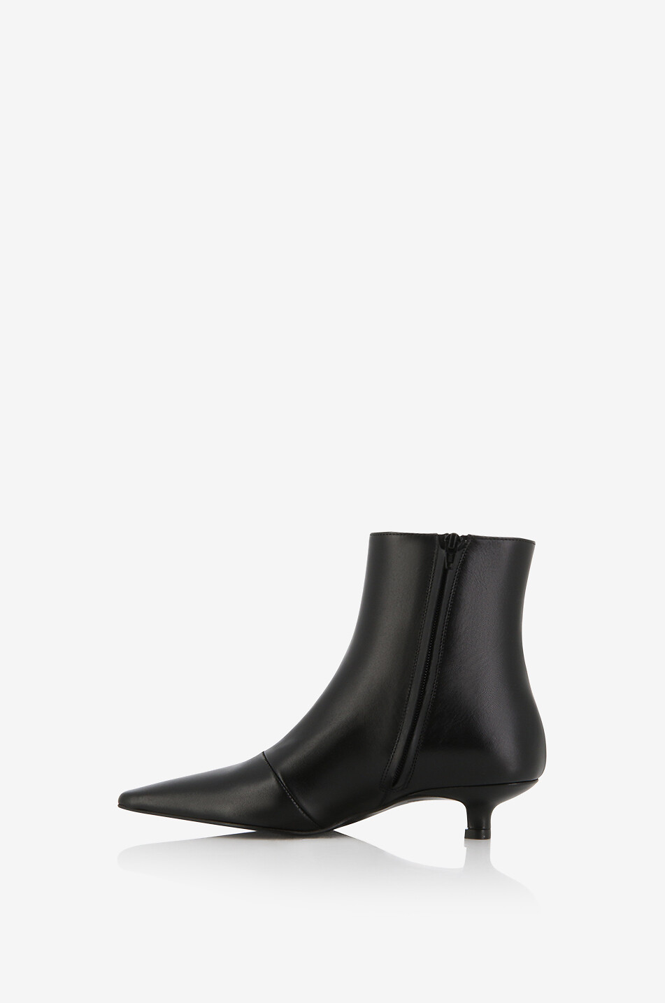 Bottines en cuir nappa à talon Carus 35