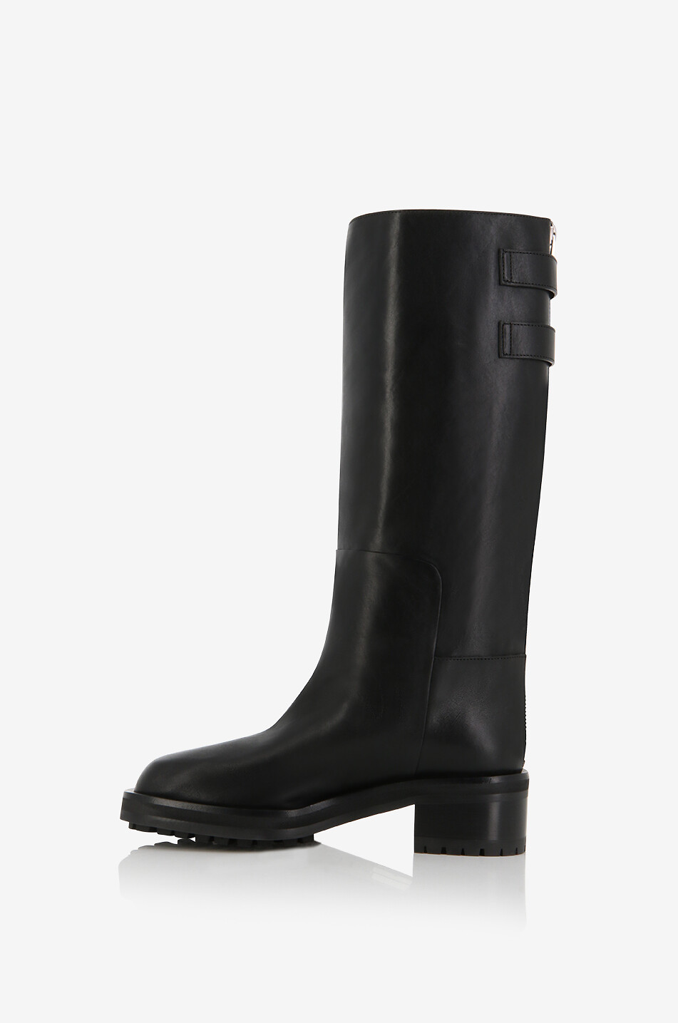 JIMMY CHOO Bottes en cuir lisse Brooklin Knee Boot 35 Femme NOIR 3