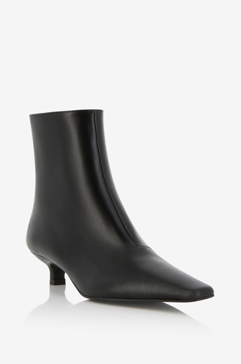 Bottines en cuir nappa à talon Carus 35