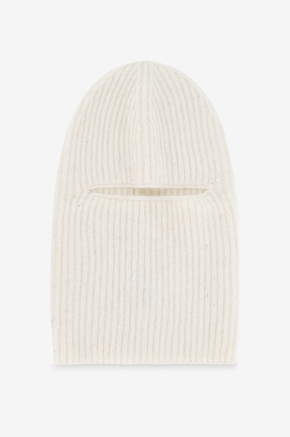 Cagoule côtelée en fil Platinum à sequins