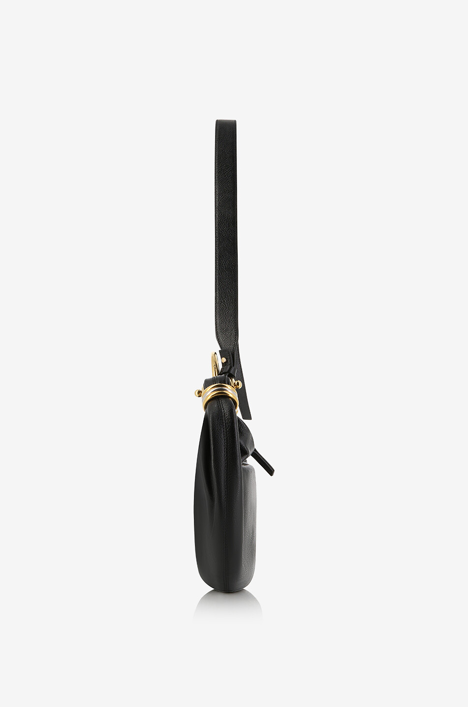CHLOE Sac à main en cuir grainé Bracelet Hobo Small Femme NOIR 4