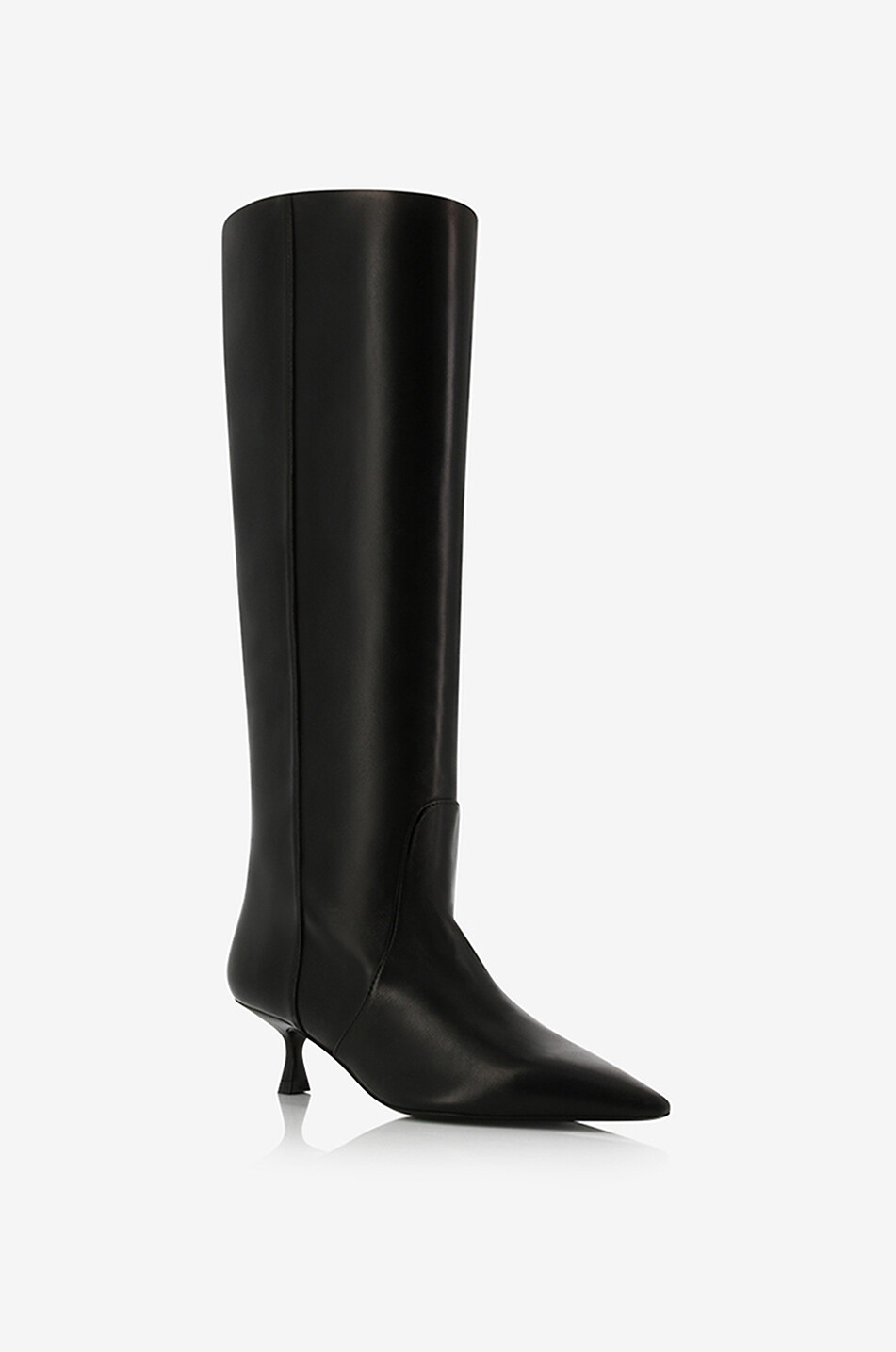 STUART WEITZMAN Naomi 50 heeled nappa leather boots Women BLACK 1