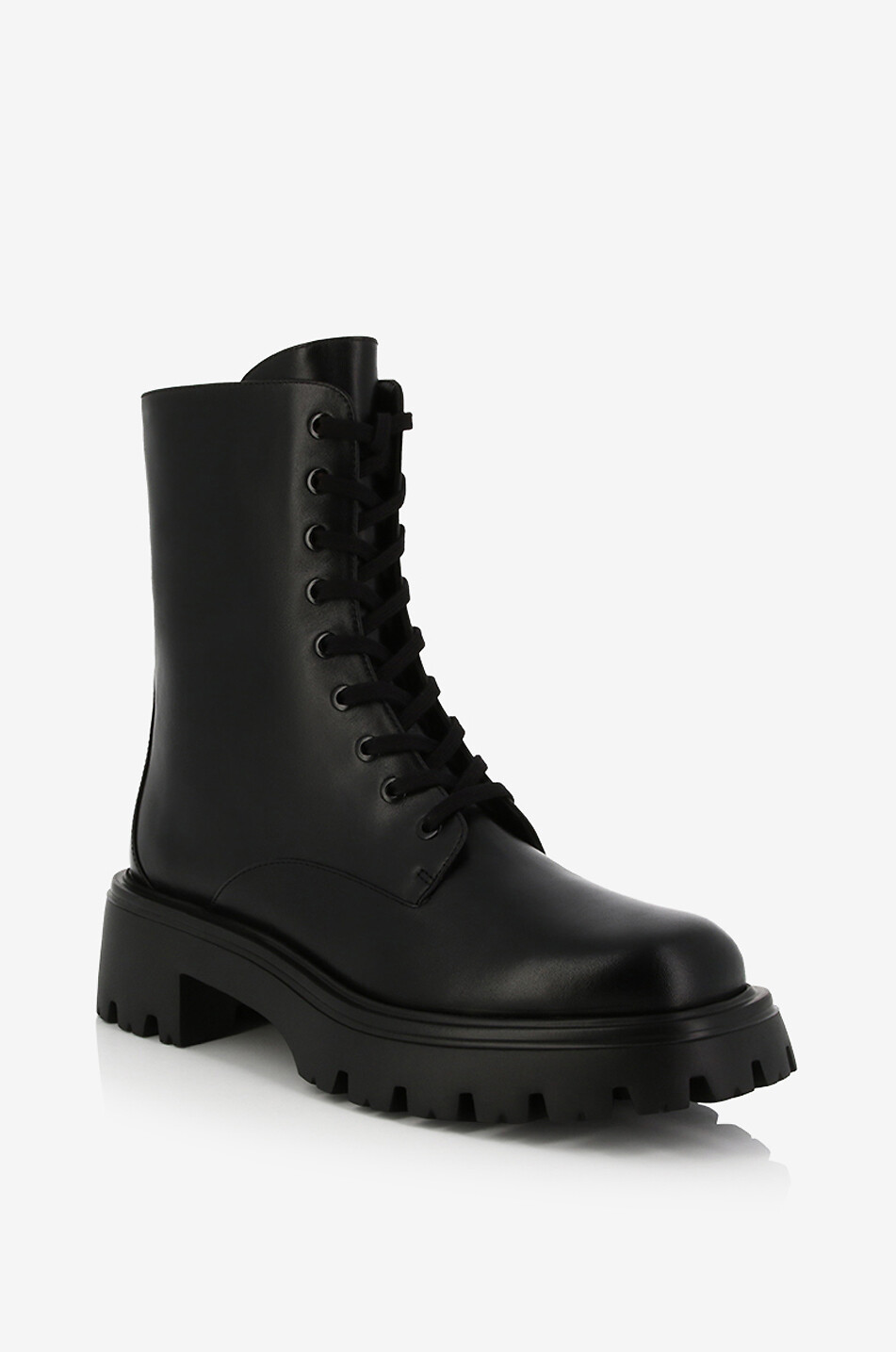 STUART WEITZMAN Bottines à lacets en cuir lisse Emerson 20 Femme NOIR 1