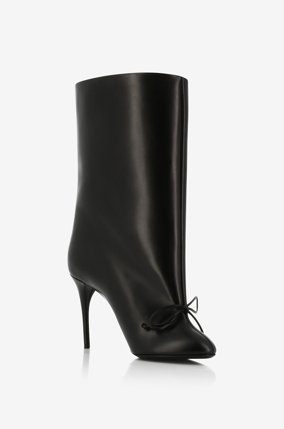 ALAÏA Décolleté 90 heeled smooth leather ankle boots Women BLACK 1