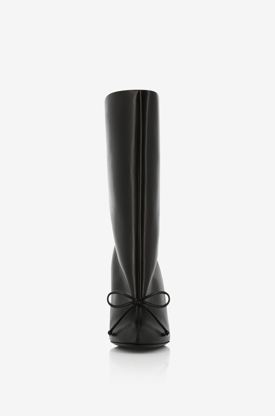 Bottines à talon en cuir lisse Décolleté 90