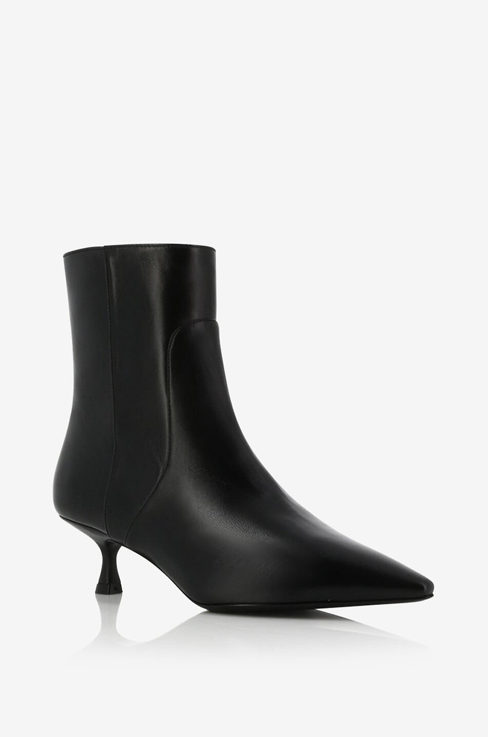 Nappalederstiefeletten mit Absatz Naomi 50 Zip