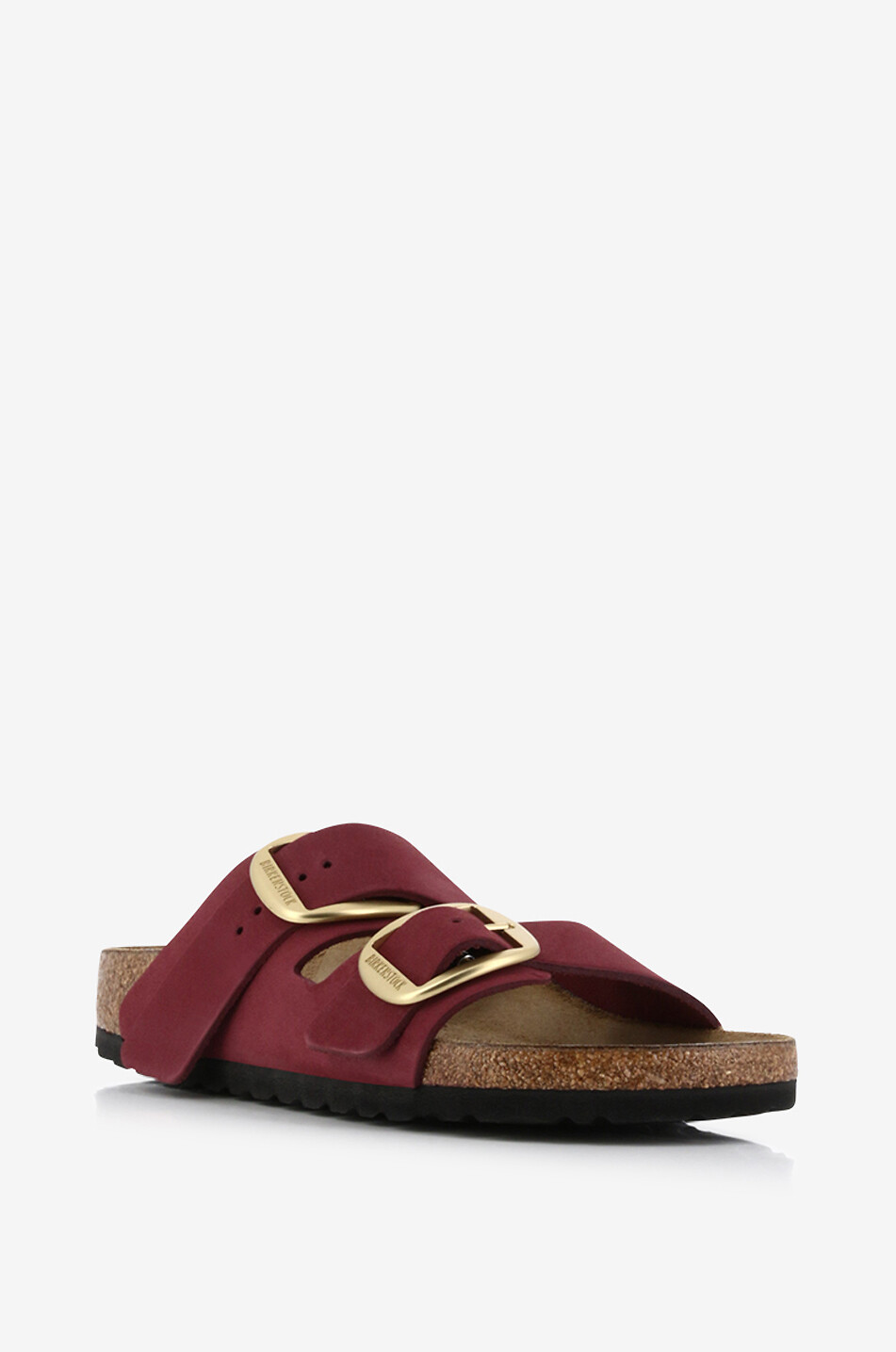 BIRKENSTOCK Arizona suede flat mules Women DARK RED 1
