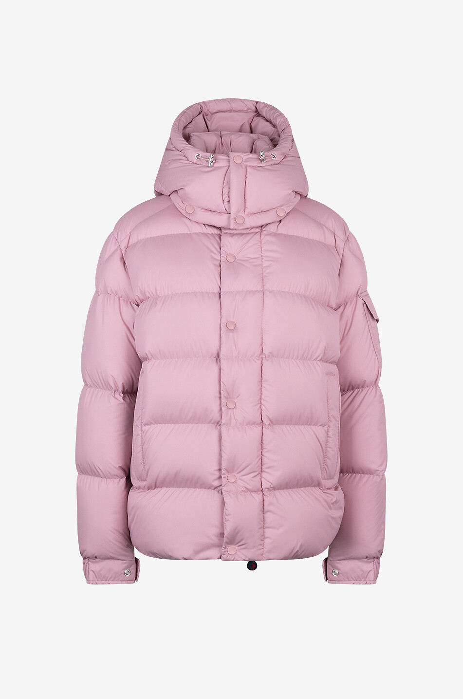 MONCLER Kurze Daunenjacke mit Kapuze Moncler Maya 70 Damen ROSA 1