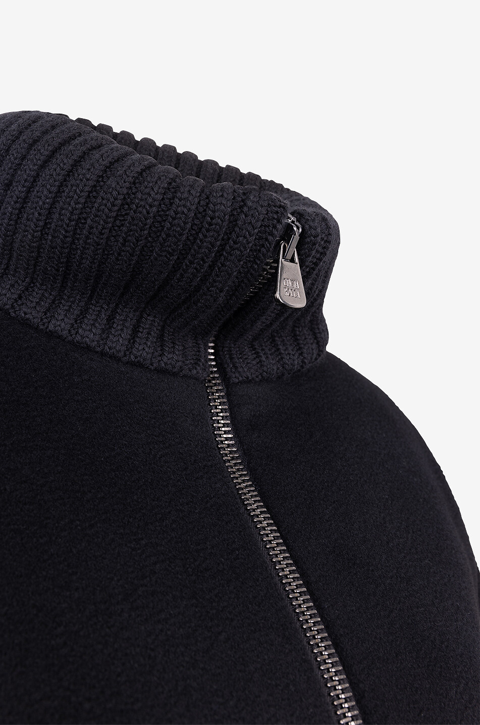 CINZIA ROCCA Manteau boule en lainage et maille Femme NOIR 3
