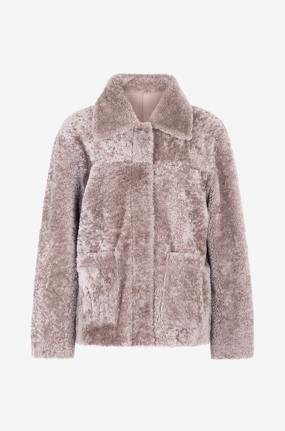 ARMA Parka réversible en peau lainée Napoli Merinillio Femme GRIS CLAIR 1