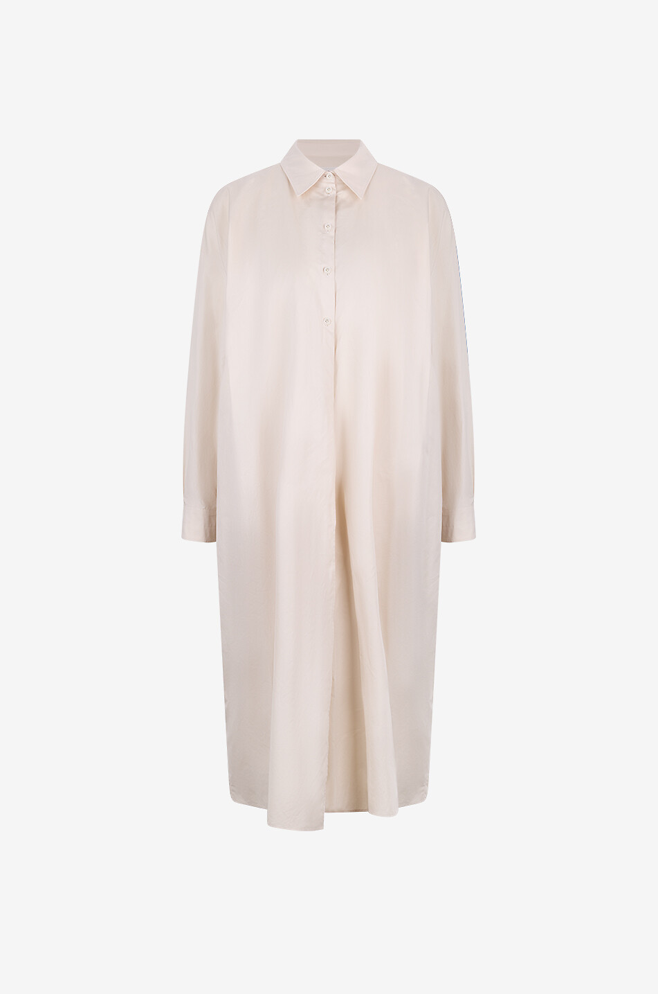 Robe chemise midi portefeuille en popeline Twisted