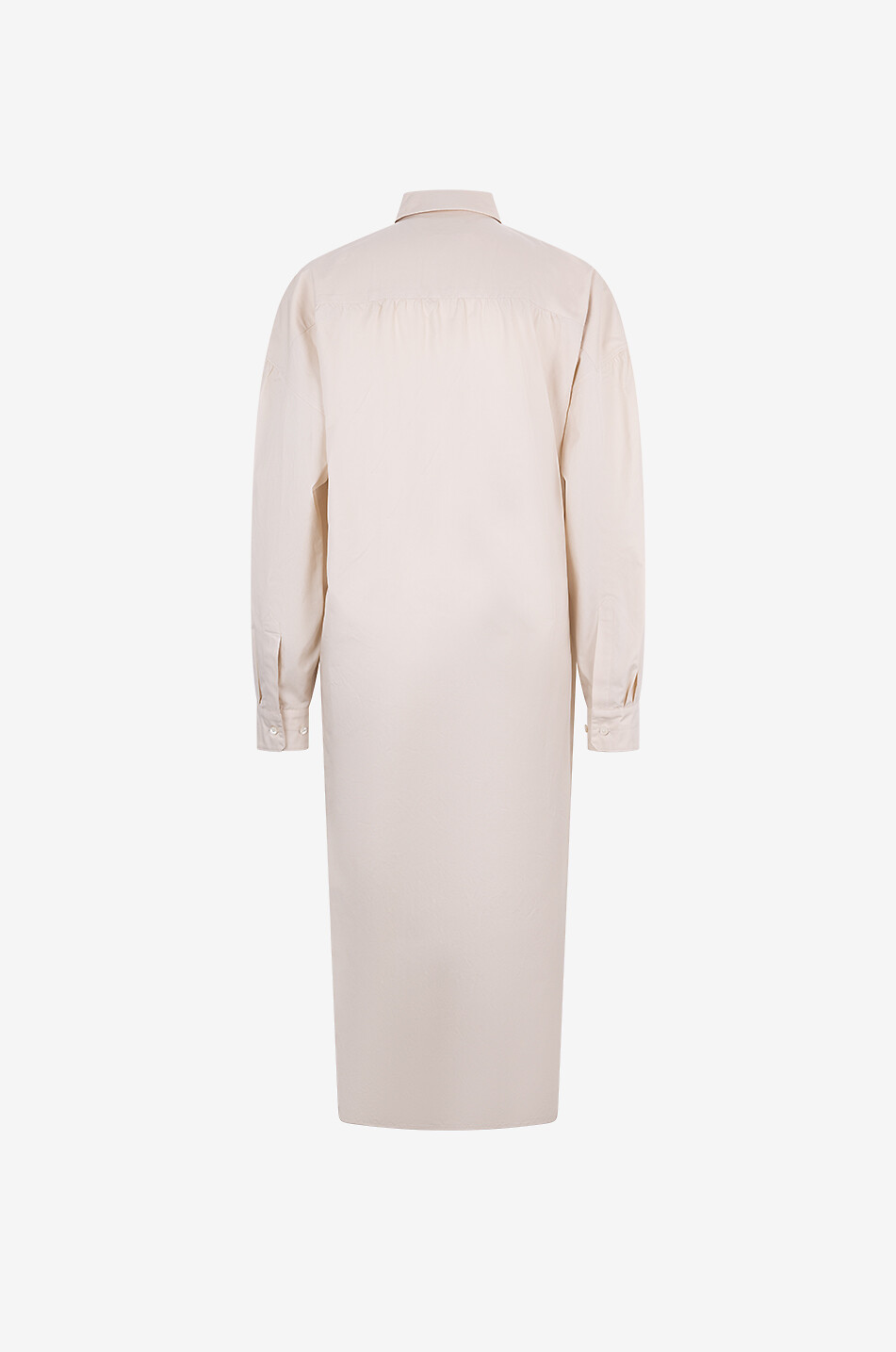 LEMAIRE Robe chemise midi portefeuille en popeline Twisted Femme BLANC CASSE 2