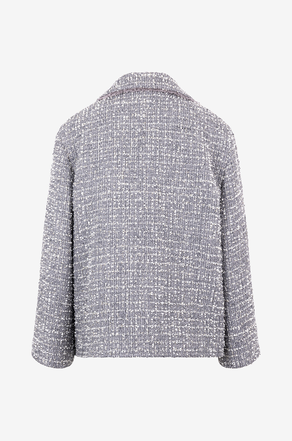Boxy jacket in glittering tweed