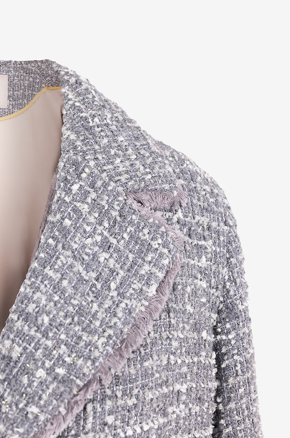 Boxy jacket in glittering tweed