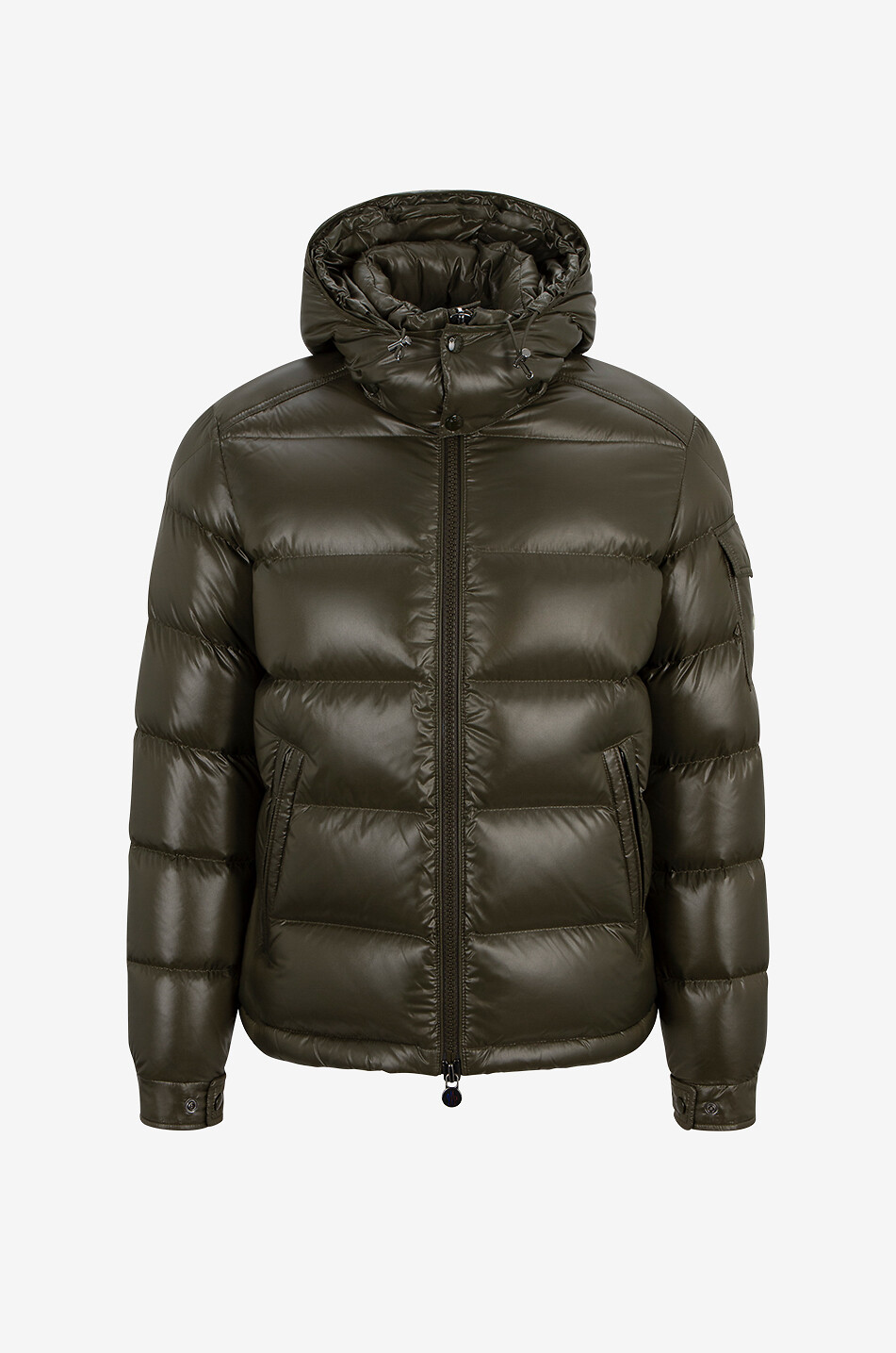 Kurze Daunenjacke aus glänzendem Nylon Moncler Maya