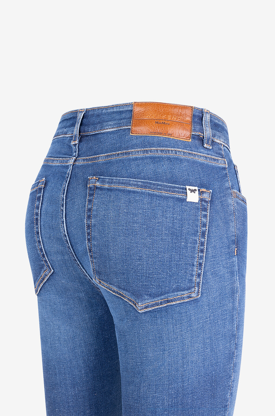 WEEKEND MAX MARA Schmale Bootcut-Jeans Rapallo Damen DUNKELBLAU 3