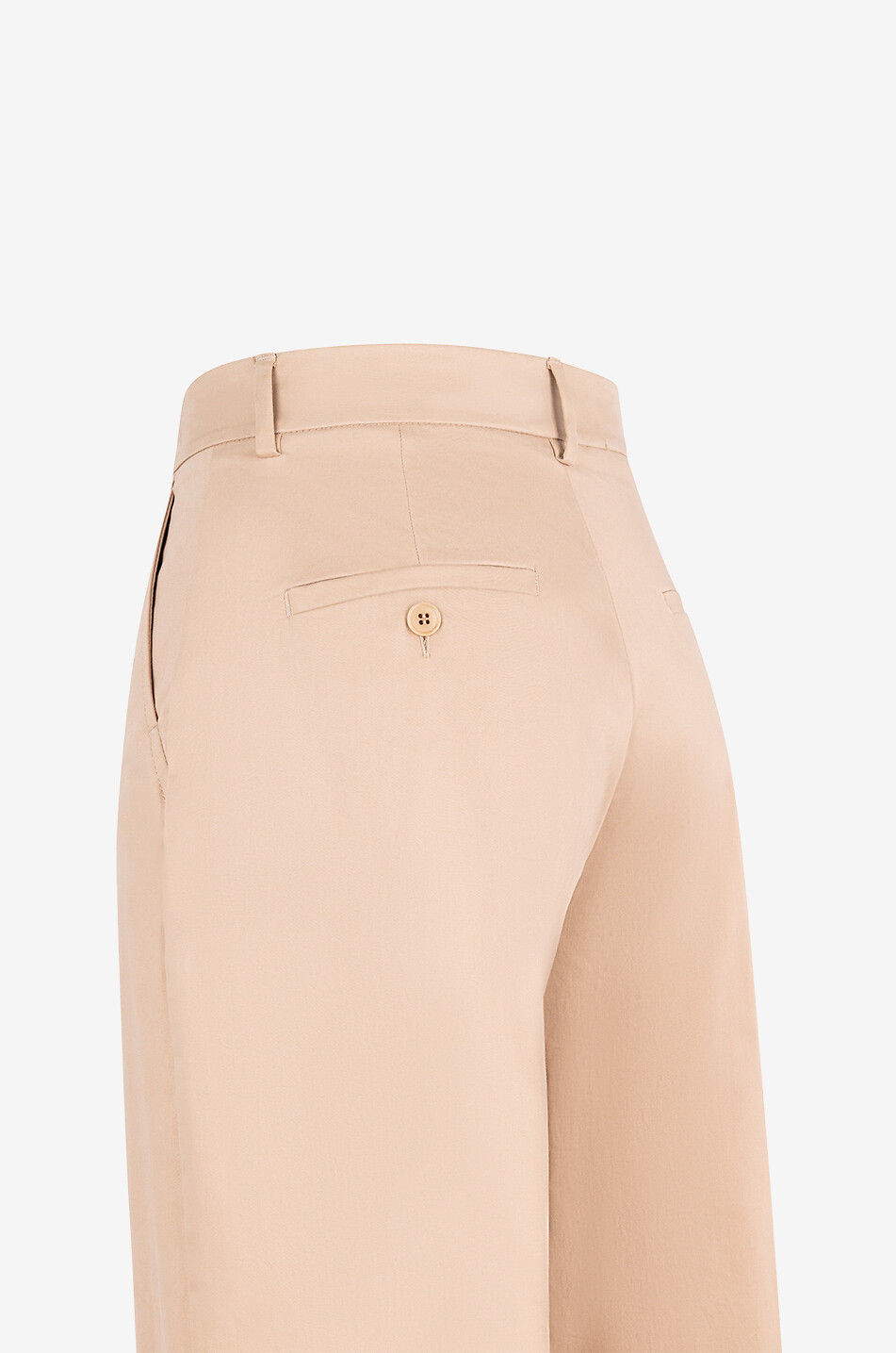 WEEKEND MAX MARA Urial cropped cotton satin wide-leg trousers Women BEIGE 3