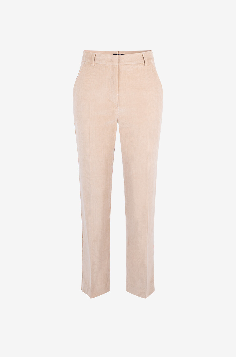 Verkürzte ausgestellte Cordhose mit hoher Taille Marruca