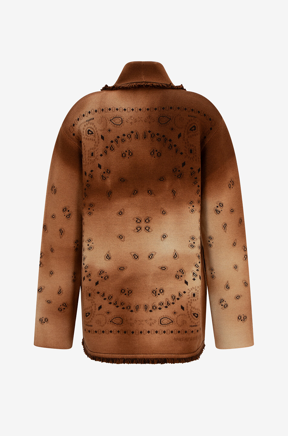 ALANUI Hues Of The Desert Tie Dye oversize jacquard cardigan Men CAMEL 2