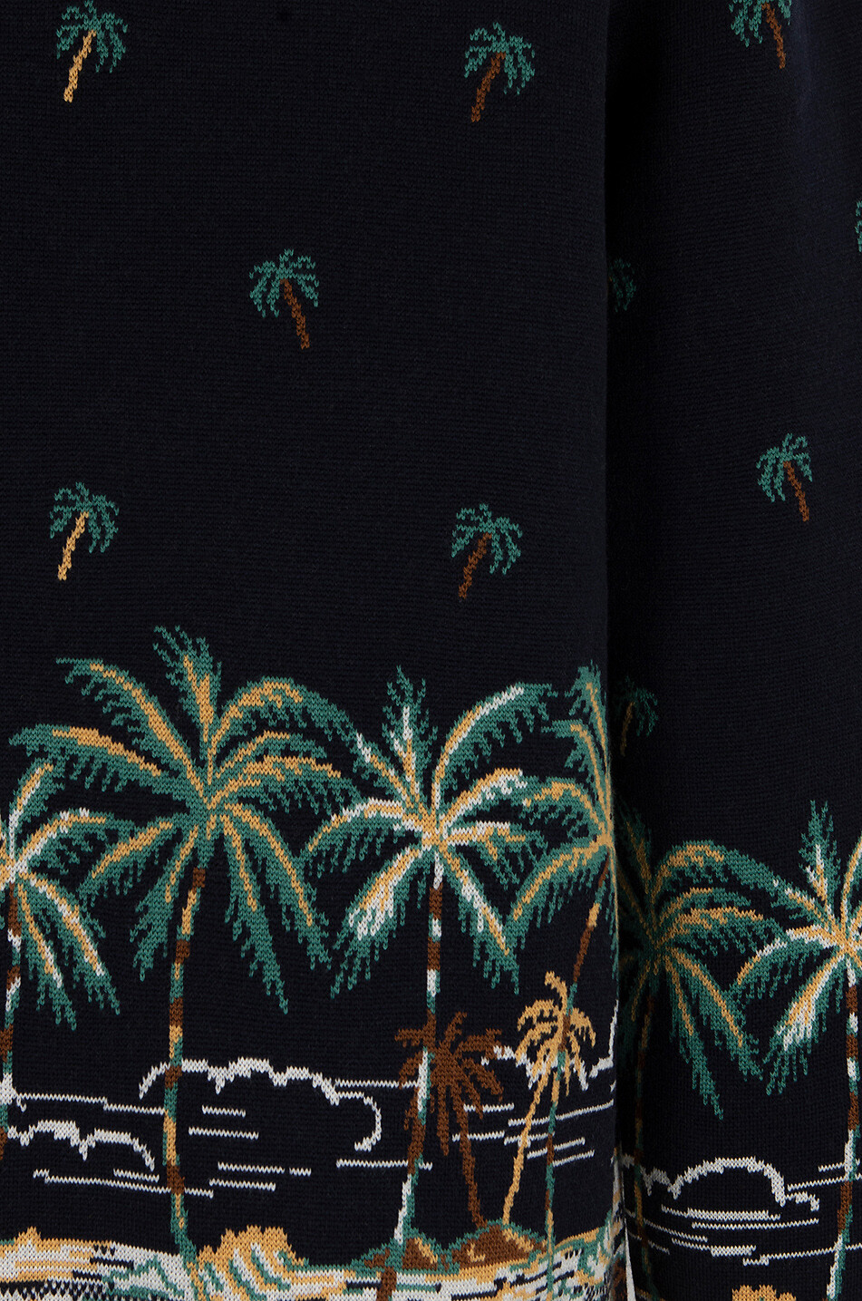 ALANUI The Tale Of A Hawaiian oversize jacquard cardigan Men DARK BLUE 3