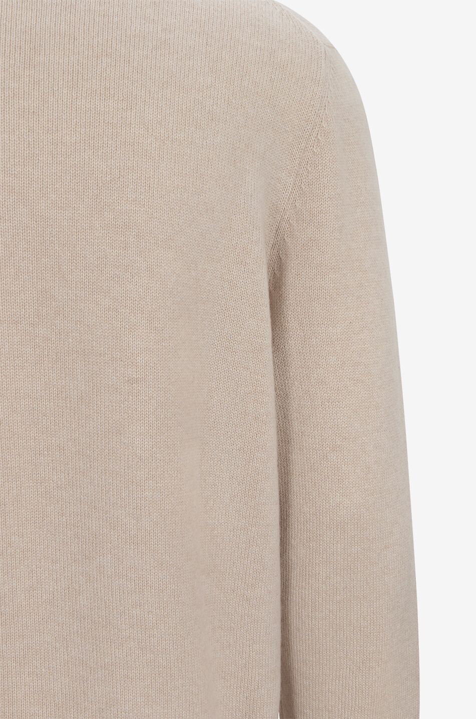 GRAN SASSO Cardigan zippé à col montant en cachemire Homme Beige clair 3
