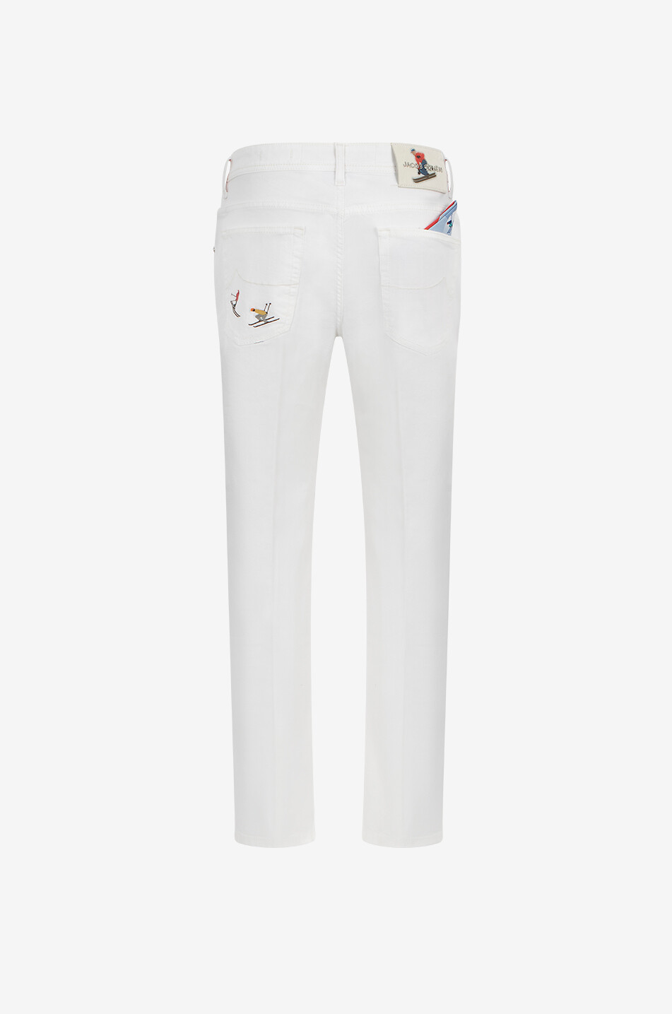 Jean carotte slim raccourci brodé Scott Après-Ski