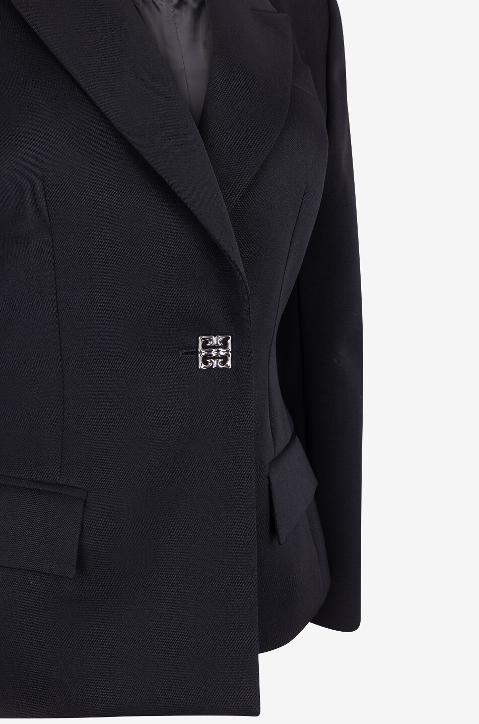 GIVENCHY Blazer aus Grain-de-Poudre-Wolle 4G Liquid Damen SCHWARZ 3